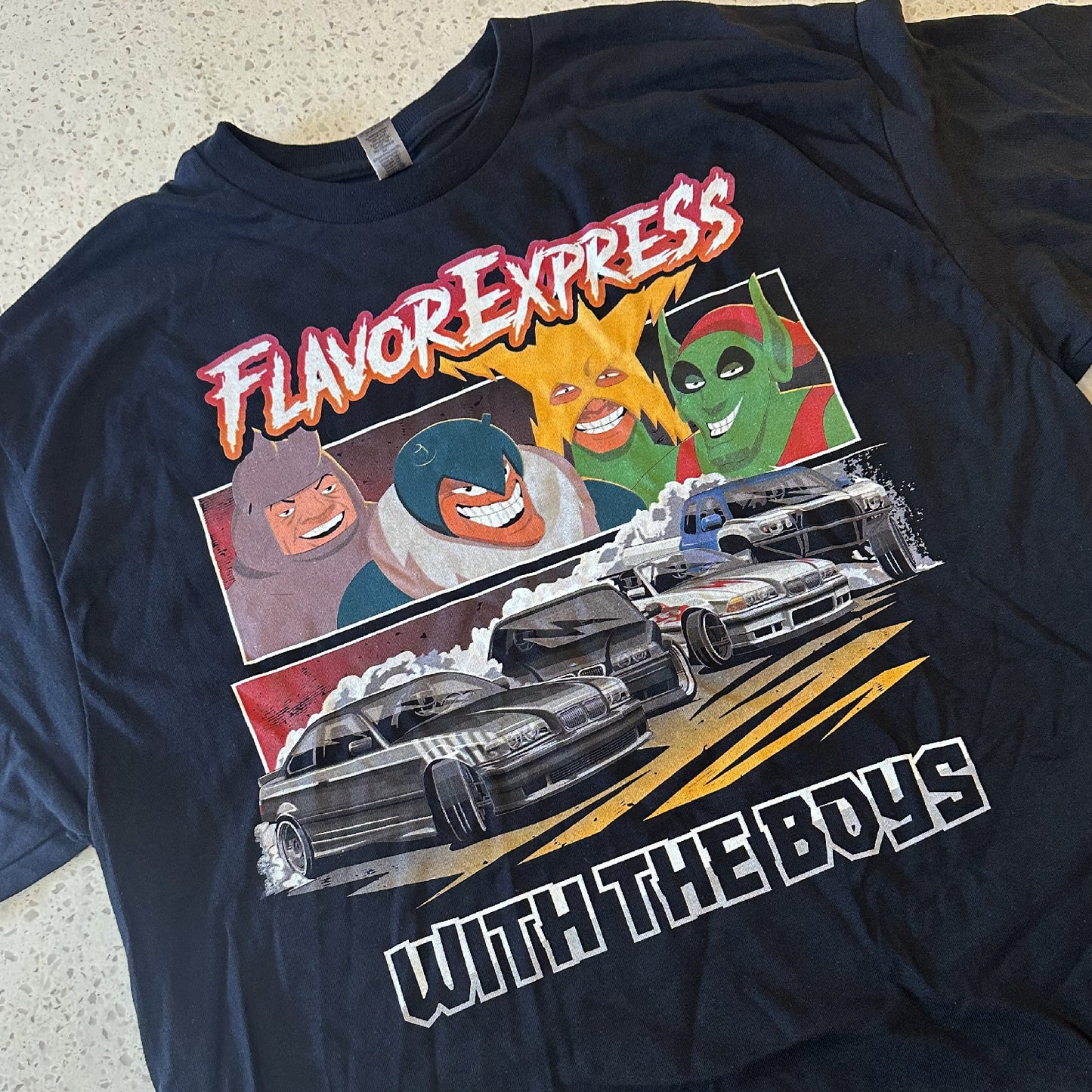 FLAVOR EXPRESS WITH THE BOYS T-SHIRT